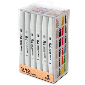 MTN Pack 94 Graphic Marker 24 Básicos+Grises