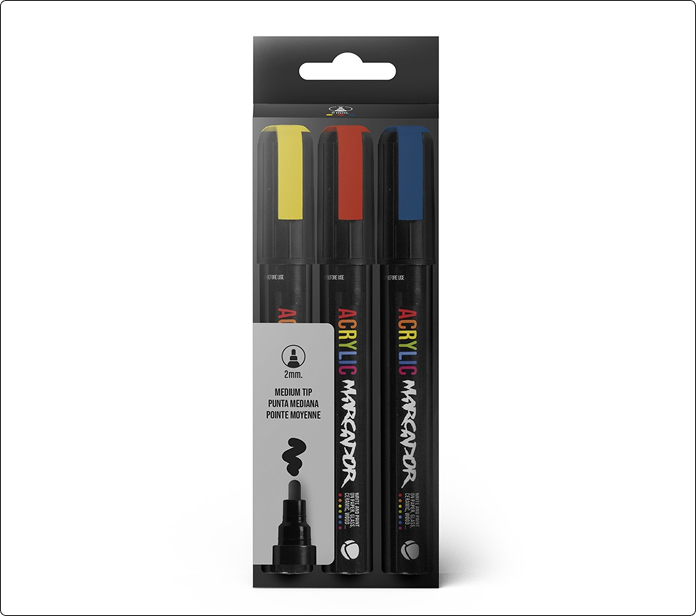 MTN Pack Marcador Acrilico 3 uds 2mm