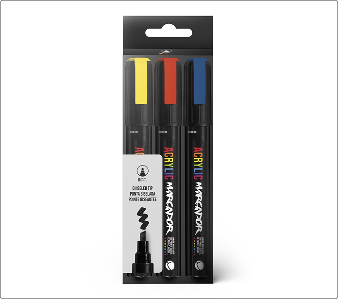 MTN Pack Marcador Acrilico 3 uds 6mm