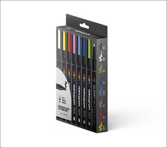 MTN Pack Marcador Acrilico 8 uds 1mm