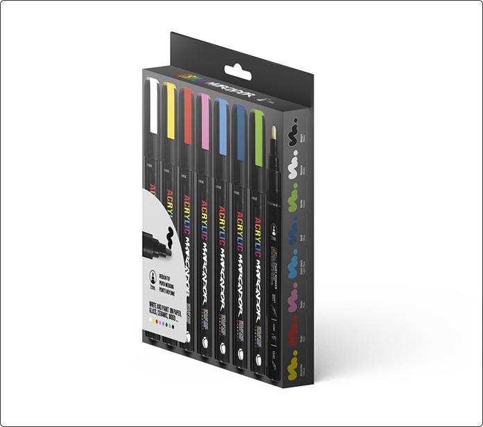 MTN Pack Marcador Acrilico 8 uds 2mm