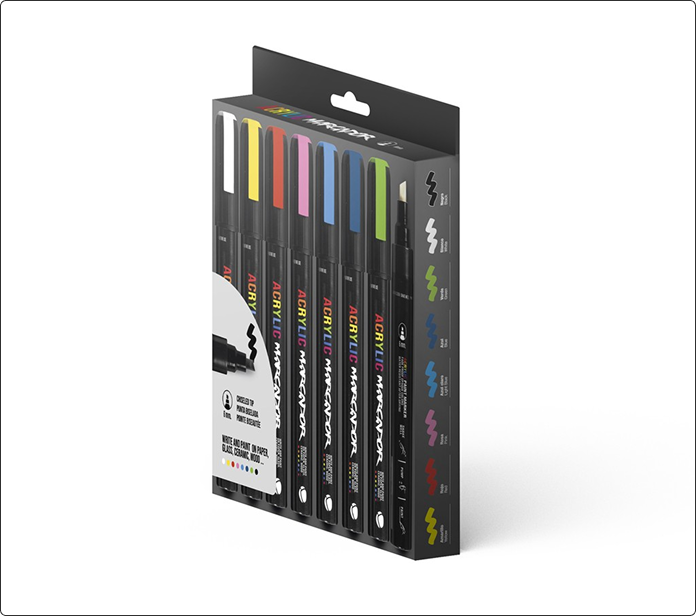 MTN Pack Marcador Acrilico 8 uds 6mm