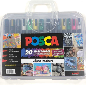 Maleta Posca PVC 20P Surtido