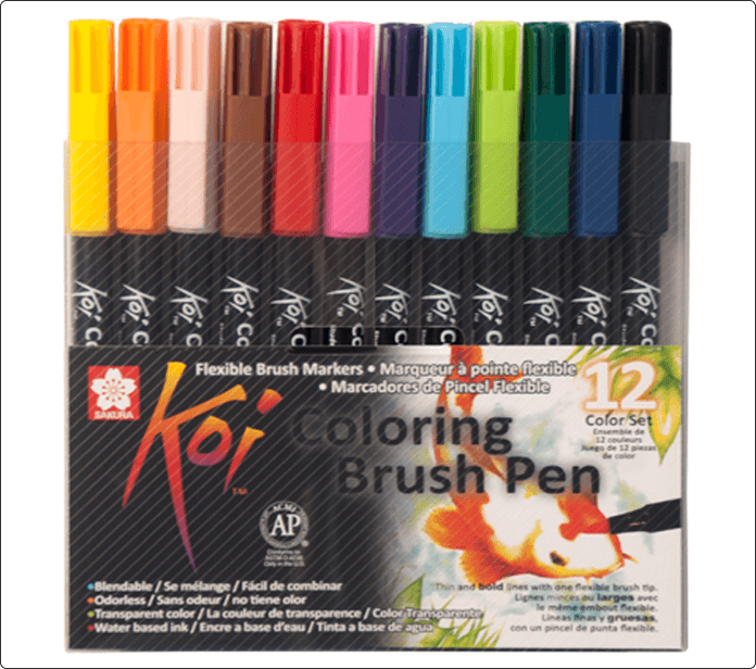 Pack Koi Color Brush 12 uds