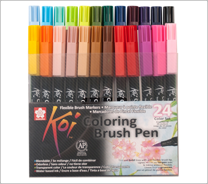 Pack Koi Color Brush 24 uds