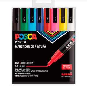Pack Posca PC 3-M 8C Basic