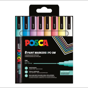 Pack Posca PC 3-M 8C Pastel