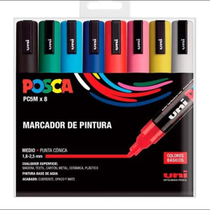 Pack Posca PC 5-M 8C Basic