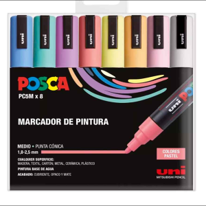 Pack Posca PC 5-M 8C Pastel