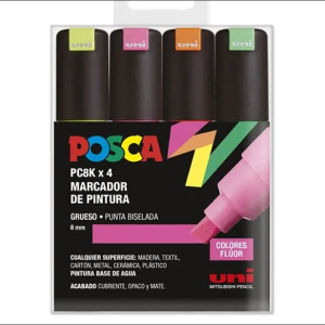 Pack Posca PC 8-K 4C Fluor