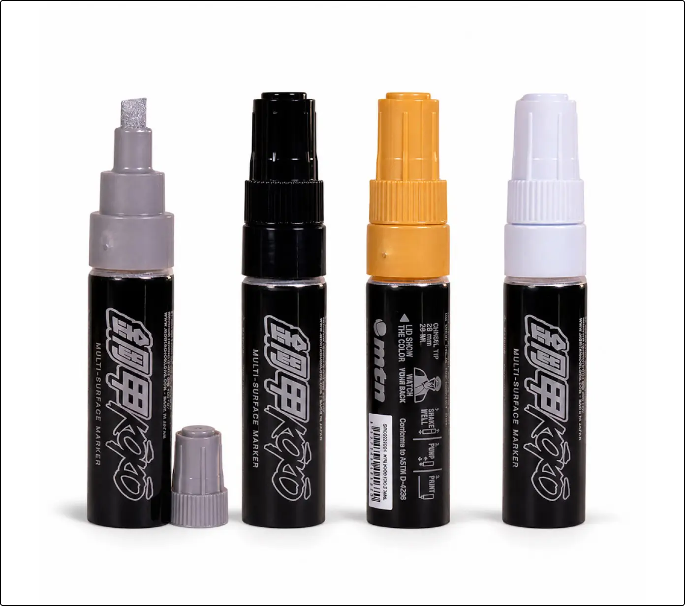 MTN KOKO Marker 6 mm en colores plata, negro, oro y blanco